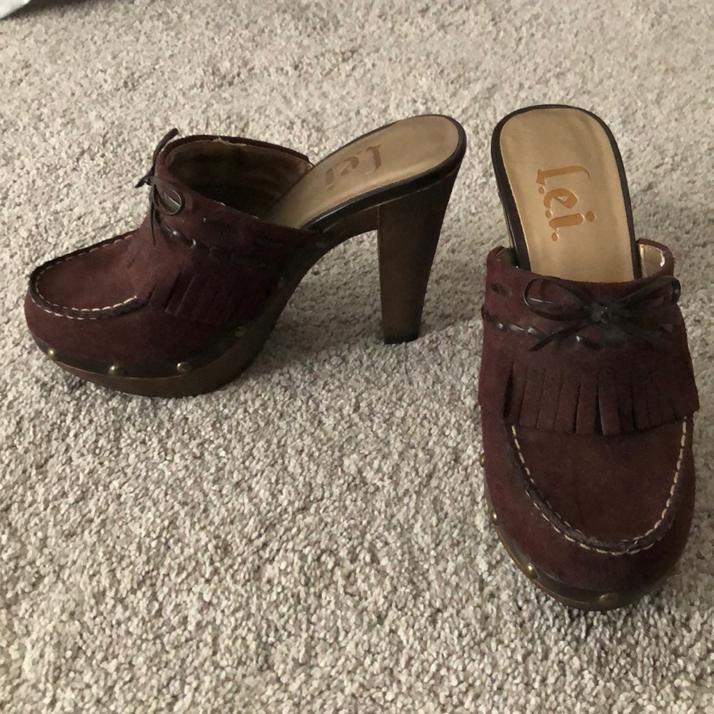 l.e.i. High heel clogs